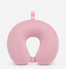 Travel Memory Foam Travel Pillow - Pink