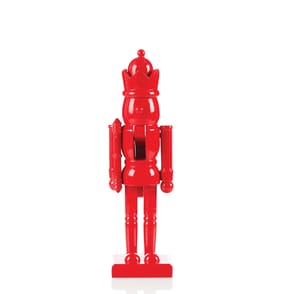 Joyful Wooden Painted Nutcracker 25cm - Red