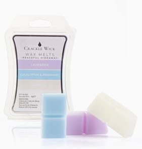 Crackle Wick Wax Melts - Peaceful Hideaway x2