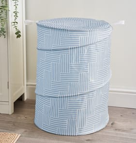 Utility Pop-Up Laundry Basket - Light Blue
