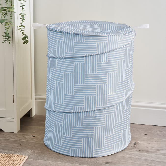 Utility Pop-Up Laundry Basket - Light Blue