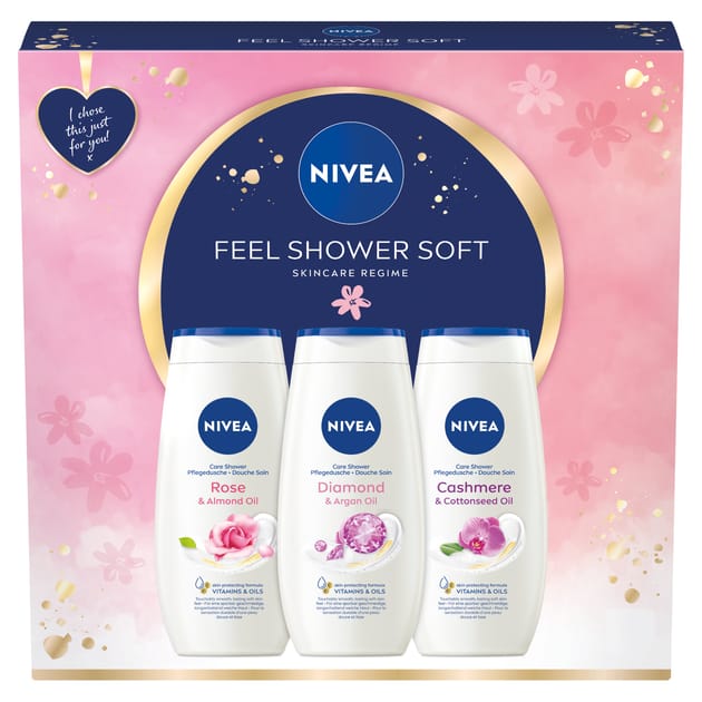 Nivea Feel Shower Soft Skincare Regime Gift Set Home Bargains