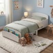 Liberty House Toys Toddler Bed With Built-In Bookshelf