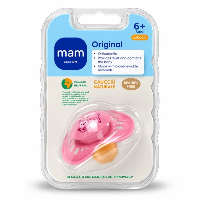 MAM Original Natural Rubber Latex Soother 6+ Months
