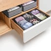 Home Solutions  Fabric Box Organisers 6 Pack