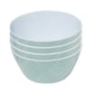 The Outdoor Living Collection Melamine 4 Chevron Bowl Set - Green