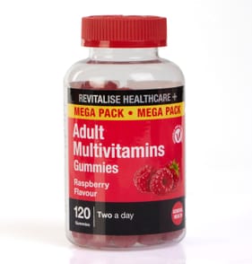 Revitalise Healthcare + Adult Vitamin Gummies 120s - Raspberry