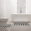 Tufted 2 Piece Checkered Bath & Pedestal Mats