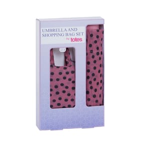 Totes Umbrella & Shopping Bag Set