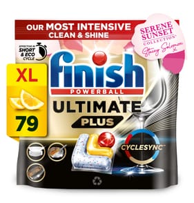 Finish Ultimate Plus All In One Dishwasher Tablets 79w - Lemon