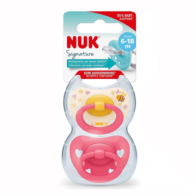  Nuk Signature Soother 6-18m - Pink