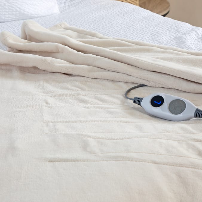 Electric Heated Throw - Cream
