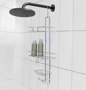 Bathroom Metal Hanging Shower Caddy - Chrome