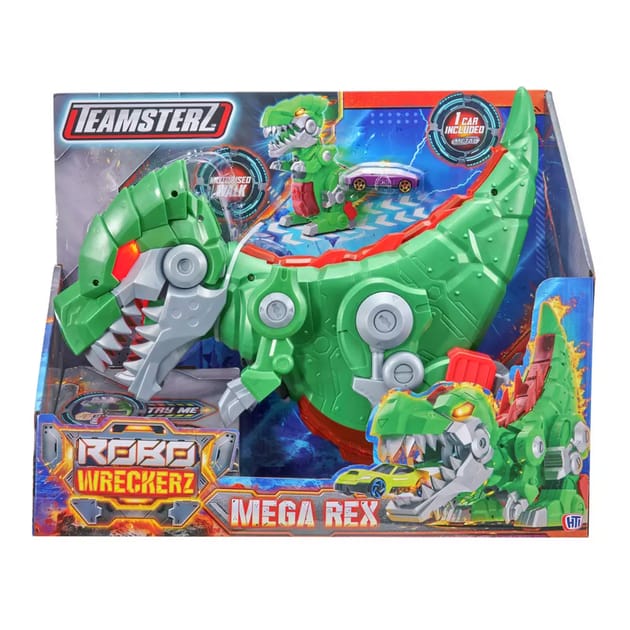 Teamsterz Robo Wreckerz Car Playset - Mega Rex | Home Bargains
