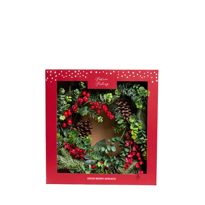 Festive Feeling 60cm Berry Wreath