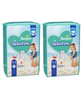 Pampers Splashers Disposable Swim Pants 11s Age 4-5 x2