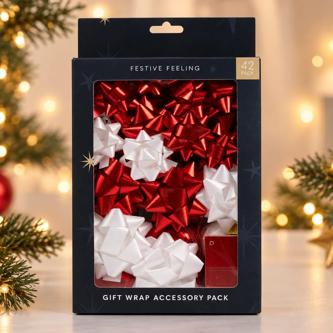  Festive Feeling Gift Wrap Accessory 42 Pack