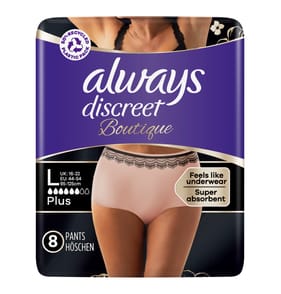 Always Discreet Boutique Incontinence Pants Women 8s - Plus L