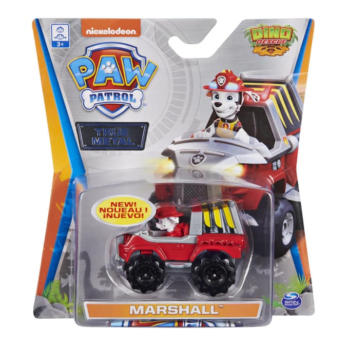 Paw Patrol True Metal Vehicle - Marshall Dino Rescue