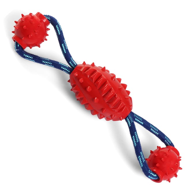 Tuff Woof Rough Tough Dog Toy Rope Ball Home Bargains