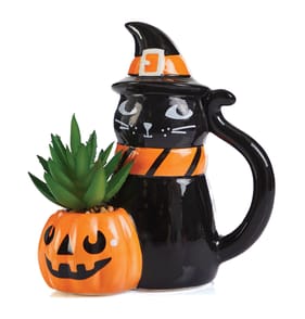 Haunted House Mini Artificial Plant - Cat