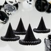 Hallow Scream Hanging Witch Hats 4 Pack