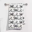 The Lifestyle Edit Black Bow Hand Towel