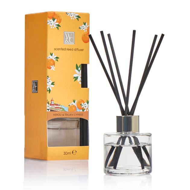 Italian Reed Diffuser Wickford & Co Scented Reed Diffuser 30ml - Neroli & Italian Cypress ...