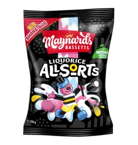 Maynards Bassetts Liquorice Allsorts Sweets Sharing Bag 350g
