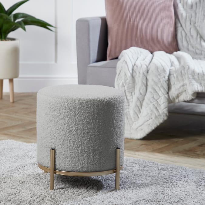 Teddy Soft Teddy Footstool Home Bargains