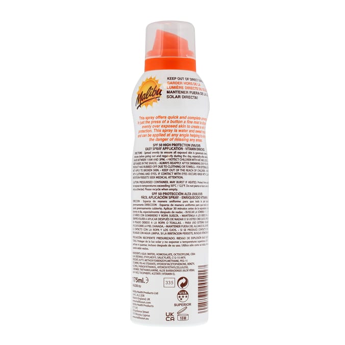 Malibu Kids Continuous Lotion Spray 175ml - SPF50