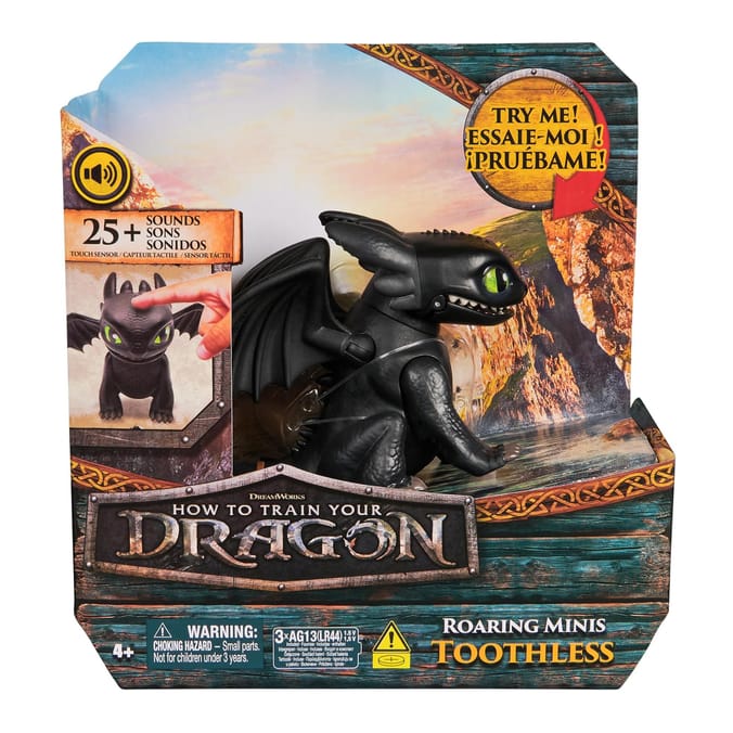 How To Train Your Dragon Roaring Mini Dragon Figure - Toothless