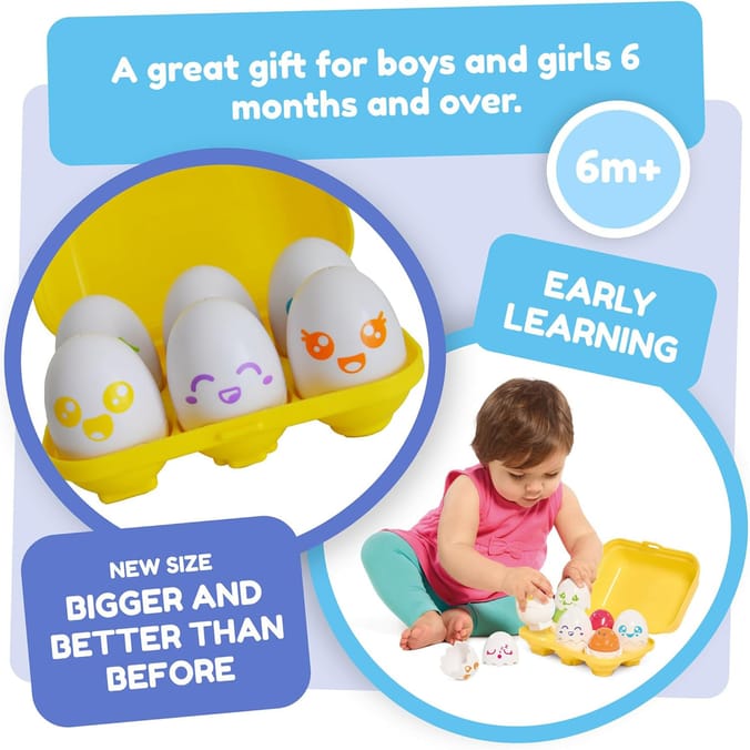 Toomies Hide and Squeak Eggs Baby Toy