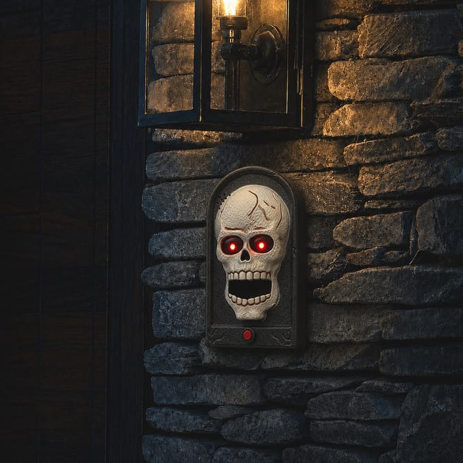 Haunted House Light Up Musical Doorbell Assorted