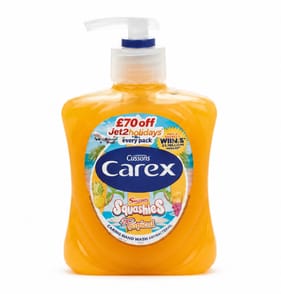 Carex Squashies Drumstick Antibacterial Hand Wash 250ml - Tropical
