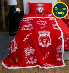 Liverpool FC YNWA Sherpa Fleece Blanket