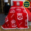Liverpool FC YNWA Sherpa Fleece Blanket