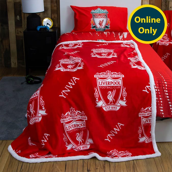 Liverpool FC YNWA Sherpa Fleece Blanket