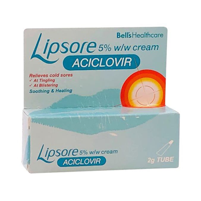 Lipsore 5% w/w Cream Tube 2g