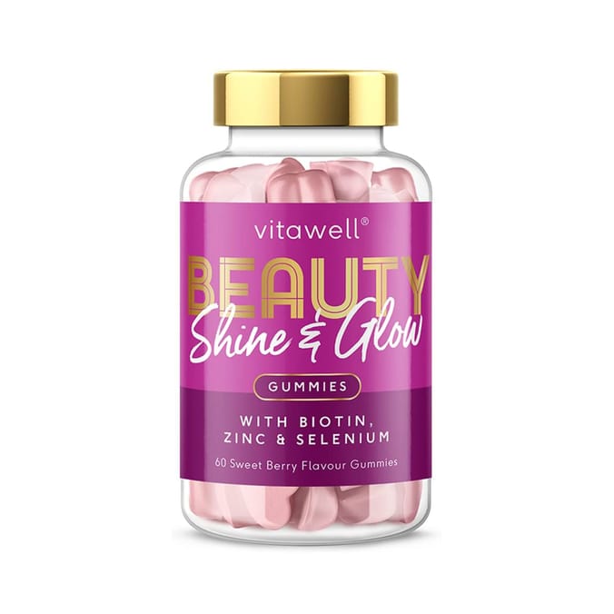 Vitawell Shine & Glow Gummies 60s - Mixed Berry