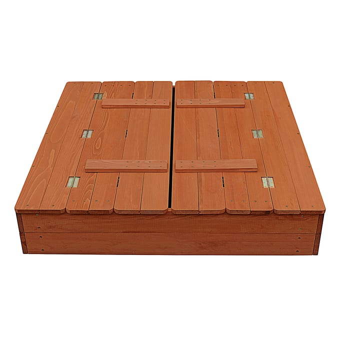 Liberty House Toys Kids Sandpit With Seating And Cover