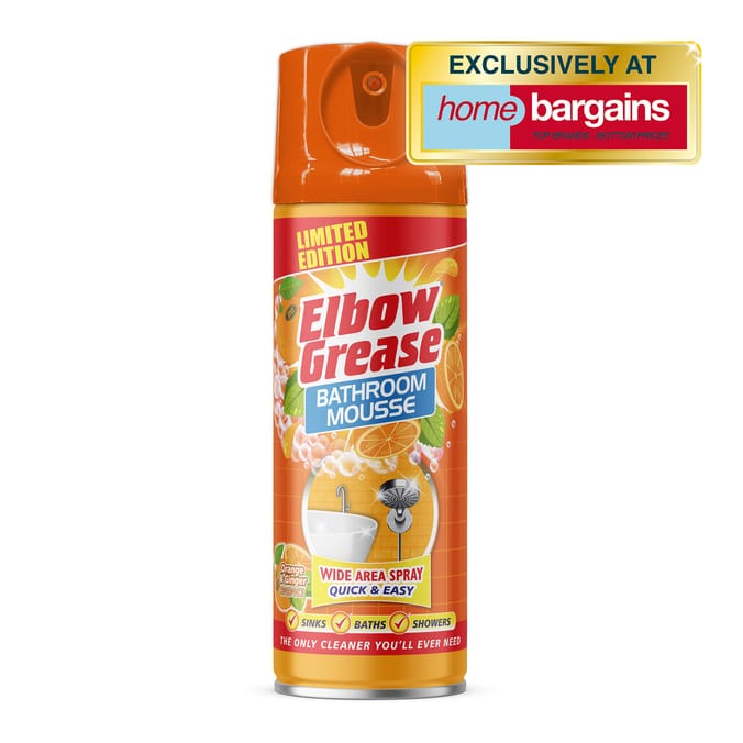 Elbow Grease Bathroom Mousse 400ml - Orange & Ginger