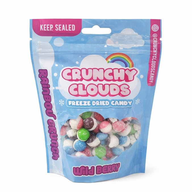 Crunchy Clouds Rainbow Crunch 90g - Wild Berry