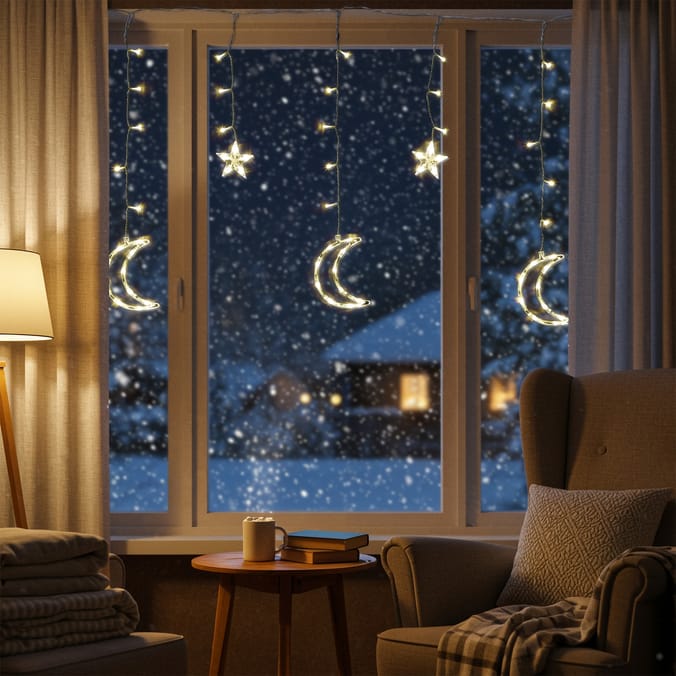 Prestige Mains Operated LED Moon Curtain Lights