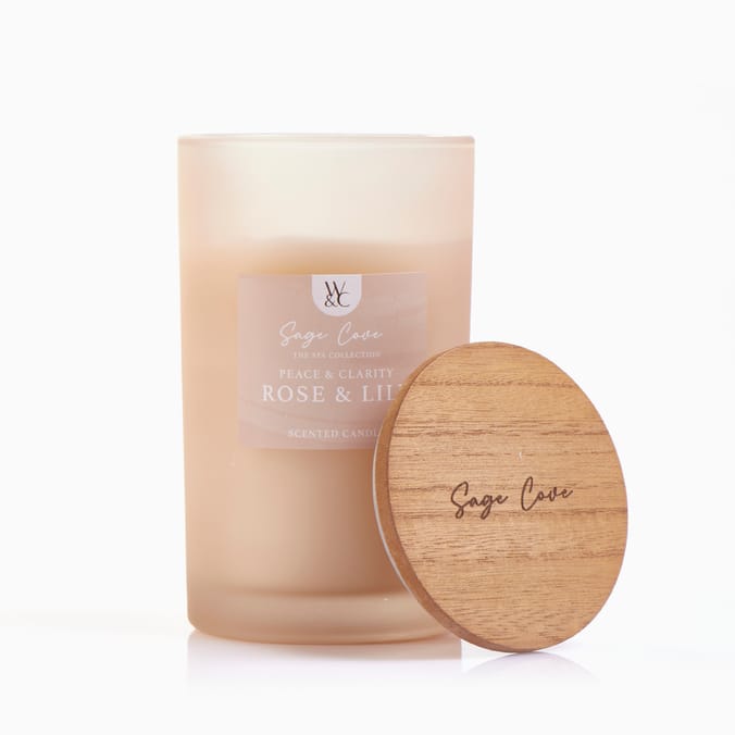 Sage Cove Scented Candle Jar 440g - Peace & Clarity