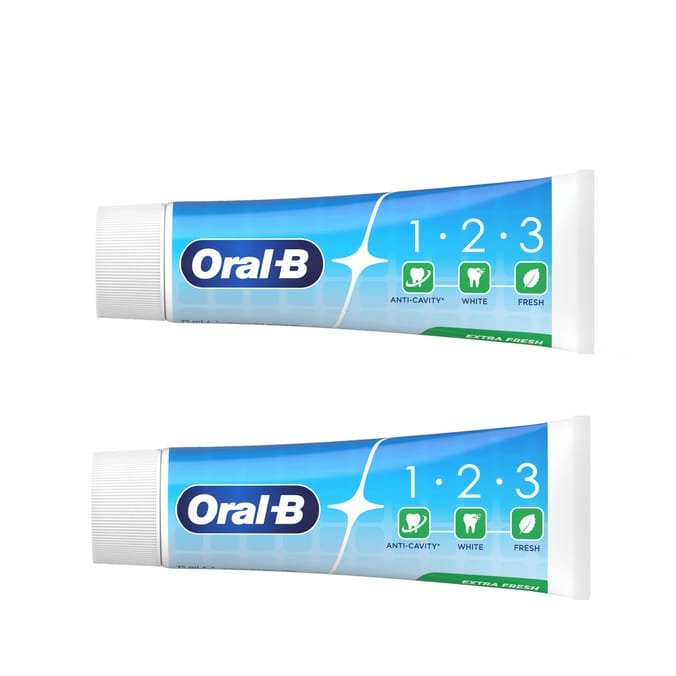 Oral-B Extra Fresh Toothpaste 75ml x2