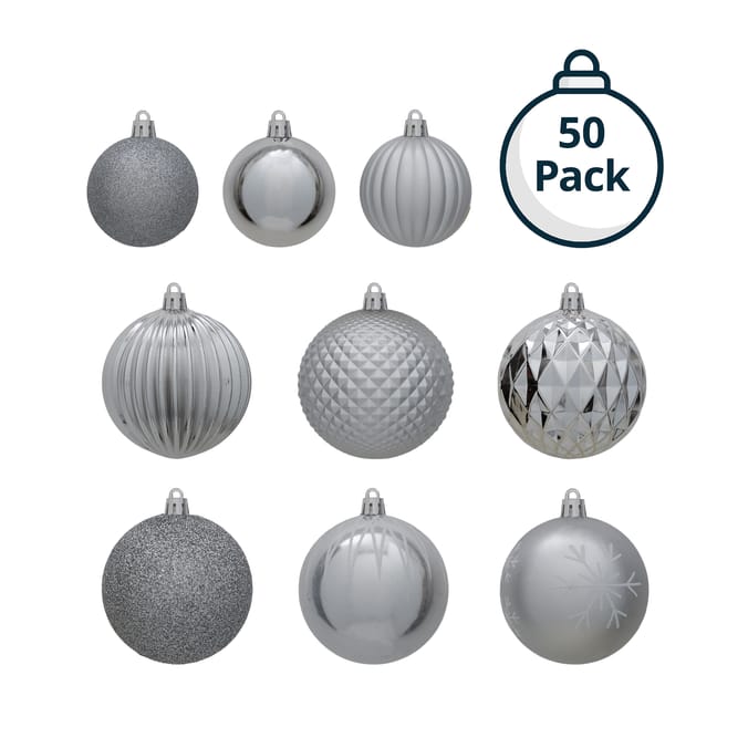 Festive Feeling 50 Baubles in Clear Bag