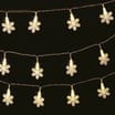 40 LED Snowflake Lights - Warm White