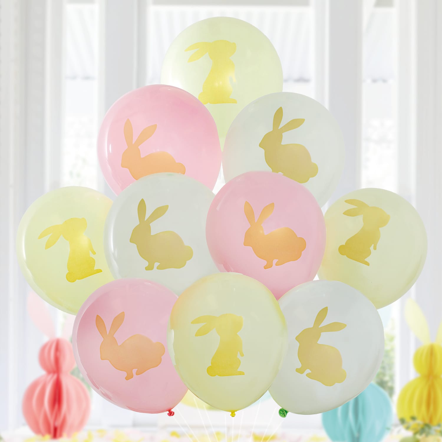 Hoppy Easter Balloons 10 Pack x2 Home Bargains