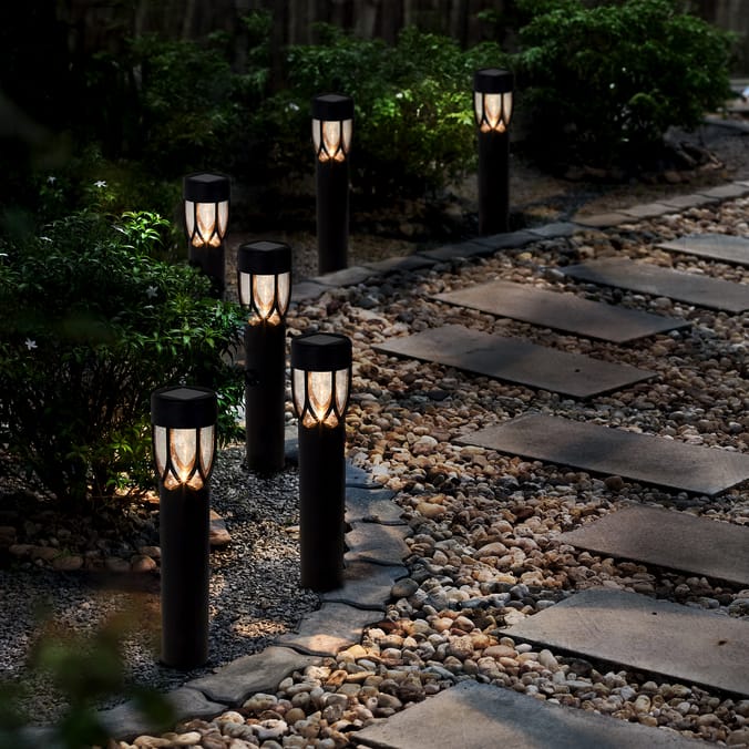 Firefly 6 Pack Bollard Stake Solar Light